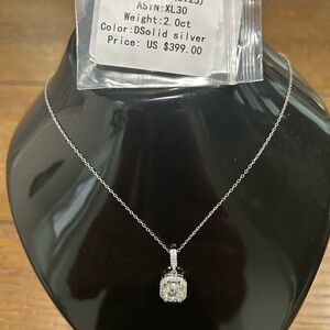 Dazzling Silver Pendant Necklace